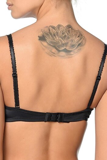 Orkide Women's Black Padded Cup Basic Bra 2350