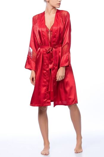 Nurteks Women's Pink Kimono Set