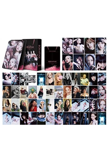 Kpop Dünyasi Blackpink'' Born Pink'' Double-Way Printed Lomo Card Set