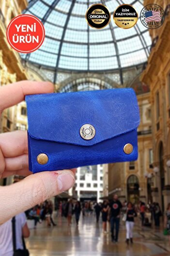 Vardo [ Isim Yazılabilir ] Hakonn Italian Leather Hakiki Deri Minimal Kartlık Unisex
