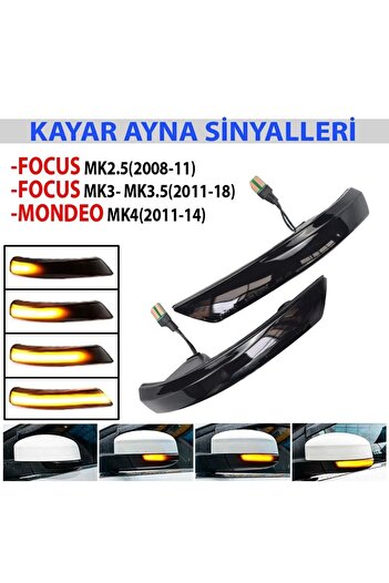 Skilit Ford Focus 2-3 Sliding Dynamic Mirror Signal 2008-2018 Focus Sliding Led