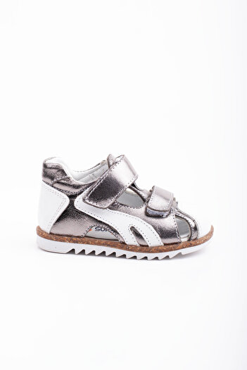 Süperland Genuine Leather Orthopedic First Step Sandals for Baby Girl