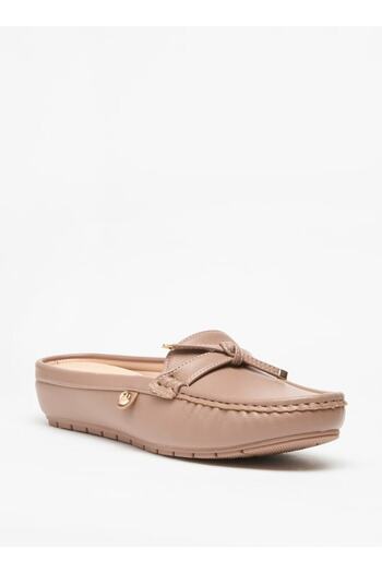 Flora Bella by Shoexpress Bow Accent Slip-On Mules