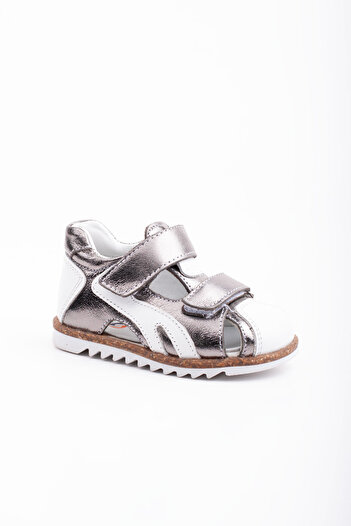Süperland Genuine Leather Orthopedic First Step Sandals for Baby Girl