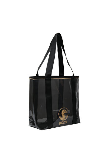 DUCKLES Black Transparent - Large Beach Bag