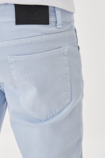 ALTINYILDIZ CLASSICS Erkek Mavi 360 Derece Her Yöne Esneyen Slim Fit Dar Kesim Pamuklu Esnek Rahat Pantolon