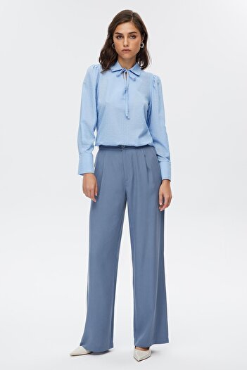 STELLA PULVIS Pleated Wide Leg Women's Trousers