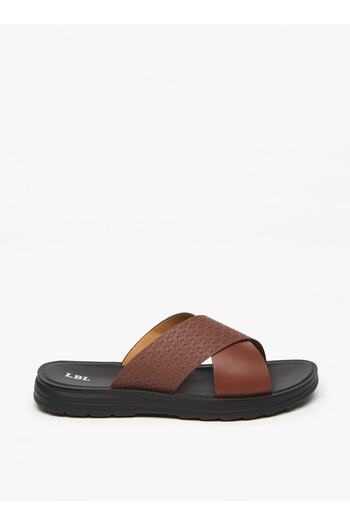 LBL by Shoexpress Men's Textured Slip-On Sandals