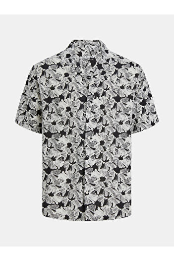 Jack & Jones All Over Print Resort Collar Regular Fit Shirt