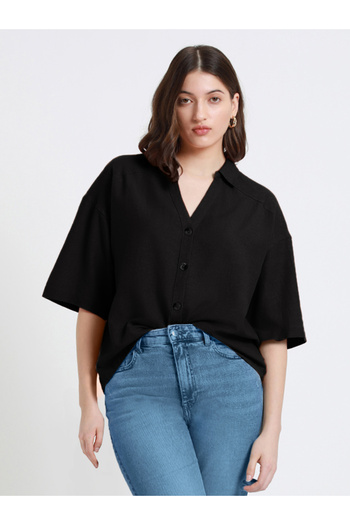 Dennis Lingo By Styli Relaxed Fit Casual Shirt with Buttons