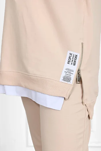 Koza Butik Σετ φόρμας με φερμουάρ Plus Size - 3613-23