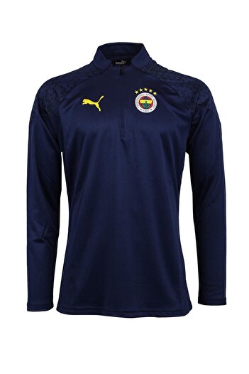 Fenerbahçe 23/24 A Team Navy Blue Sweat - Δώρο Hoca με μισό φερμουάρ και ξύλινο κουτί