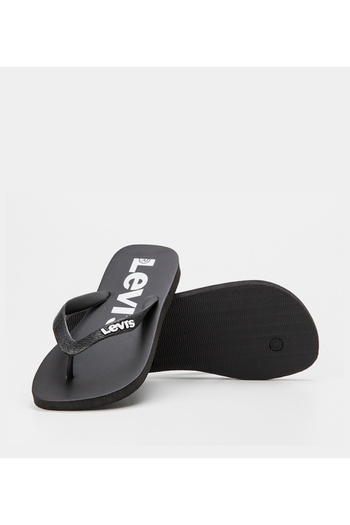 Levi's Men's Logo Black Slippers