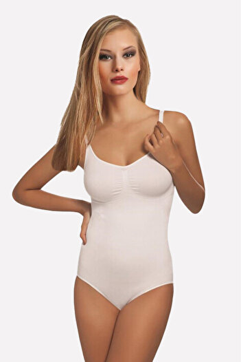NBB Women's White Seamless Snap Body
