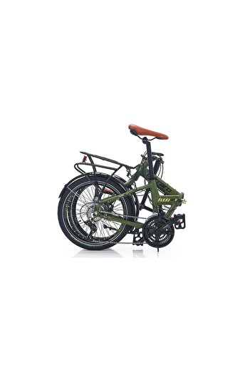 Carraro Flexi 121d 350h Katlanabilir Bisiklet Mat Haki-yeşil-siyah