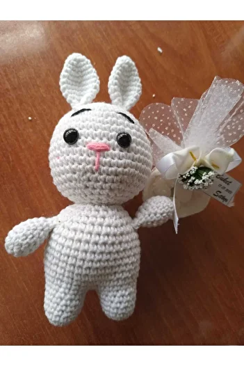TülaysHandCraft Rabbit Healthy Amigurumi Knitting - Cute Little Toy