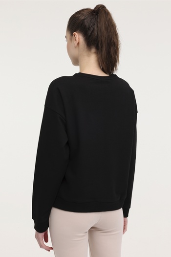 Kinetix Wb C Neck 16Sn82 3Pr Black Women's Sweatshirt