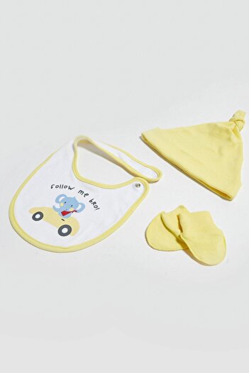 LC Waikiki White Optical Ffb Set for Baby Boy - Top and Bottom Set