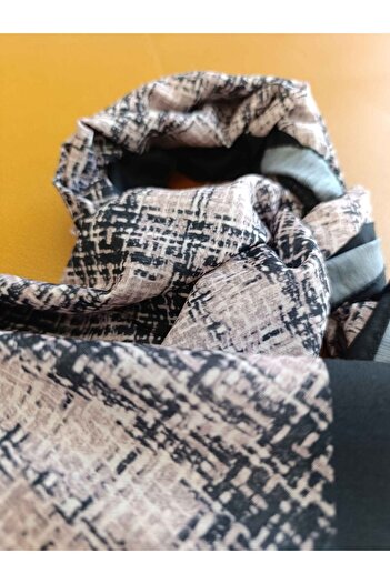 Akel 75x185 Size Square Striped Patterned Cotton Shawl