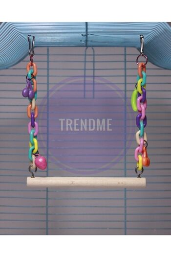 UniqBirdToys Trendme Fruity Chain Bird Swing