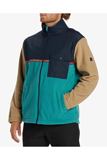 BİLLABONG Billabong Men's Boundary Trail Zip Pacific Fleece Jacket Abyft00313-pac