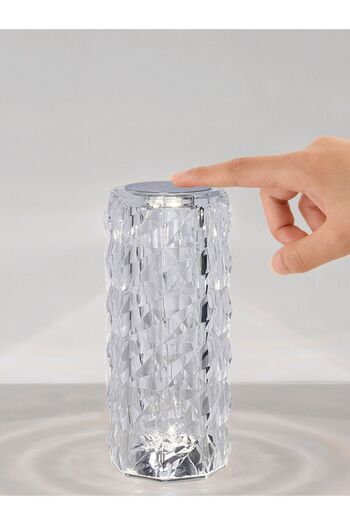 ENASHOP Kristal Akrilik Led Masa Üstü Lamba 16 Renk Uzaktan Kumandalı Dokunmatik