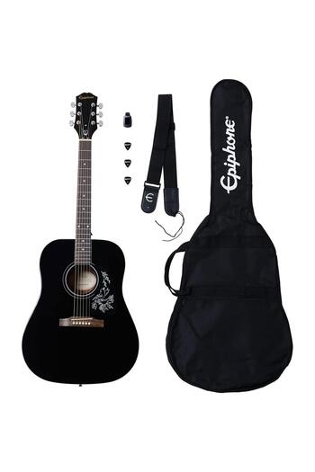 Epiphone Starling Akustik Gitar Başlangıç Paketi (SİYAH)