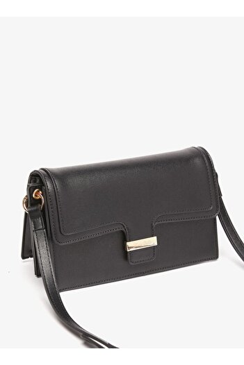Flora Bella by Shoexpress Solid Crossbody Bag with Adjustable Strap and Button Closure - W 14 x H 11 x D 22.5 cm