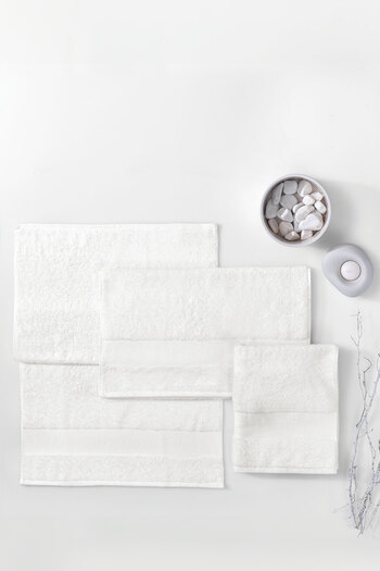 Yataş Essentials 3-Piece Hand / Face / Head Towel Set Ecru - 50X90 cm