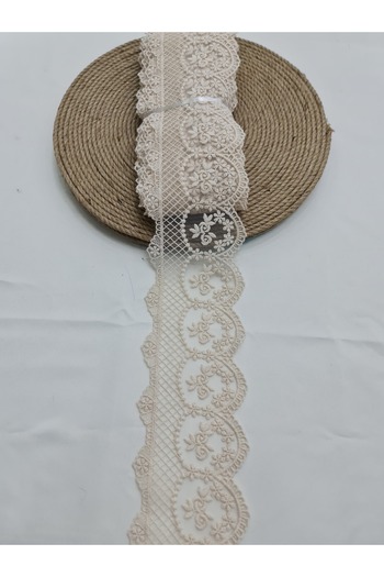 Esteks Dantel ve Tekstil Aksesuarları 9 μέτρα Guipure Lace Matte Polyester