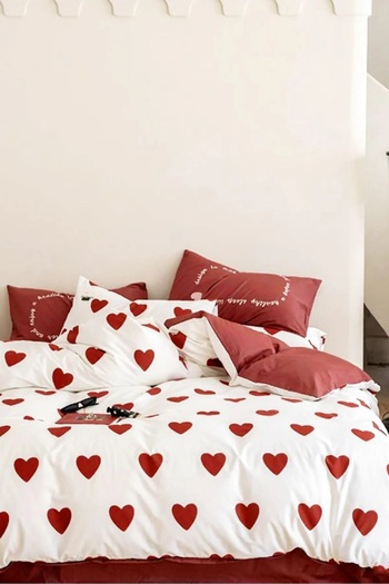 Always Single Double Sided Duvet Cover Set with Elastic Sheet
