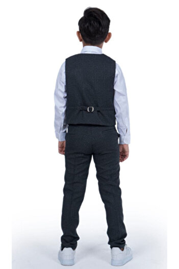 Tarz Çocuk Boy's Collared Vest Suit