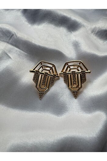 MOD10 Serenay Gold Color Knight Earrings