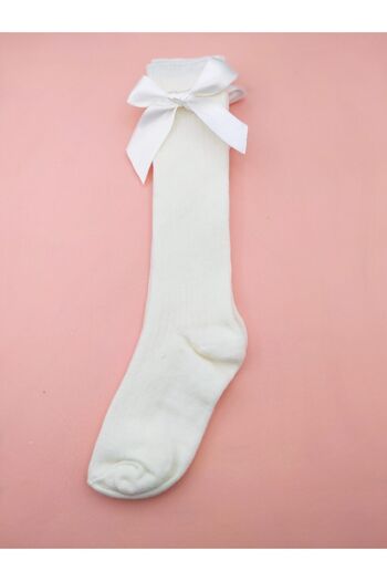 BUKAWEAR Girl's Knee-Length Bow Socks with Accessories