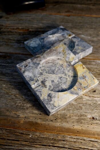 Voodo Concept 100% Marble Golden Dragon Ash Tray
