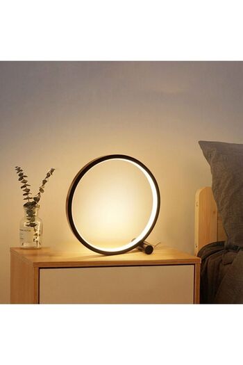 Fer Avize Eslem Modern Design Black Color White Led Lighted Led Table Lamp - Lampshade - Night Lamp