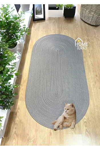 HomeTurko Wicker, Jute Patterned Modern Interior and Exterior Door Mat, Balcony Mat, Bathroom Mat / Gift.