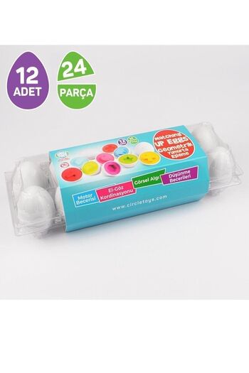Circle Toys Shaped Eggs 12 pieces.