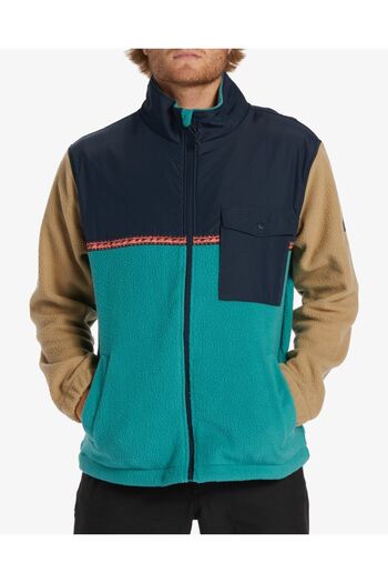 BİLLABONG Billabong Men's Boundary Trail Zip Pacific Fleece Jacket Abyft00313-pac