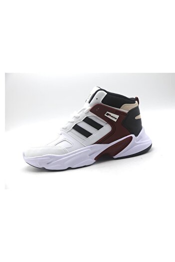 M.P. Mp Men's Basketball Sneakers White-burgundy 222-2635