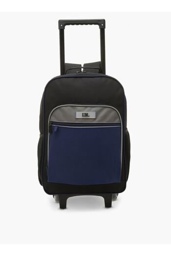 LBL by Shoexpress Colourblock Trolley Backpack with Retractable Handle - 44x16x30 cm
