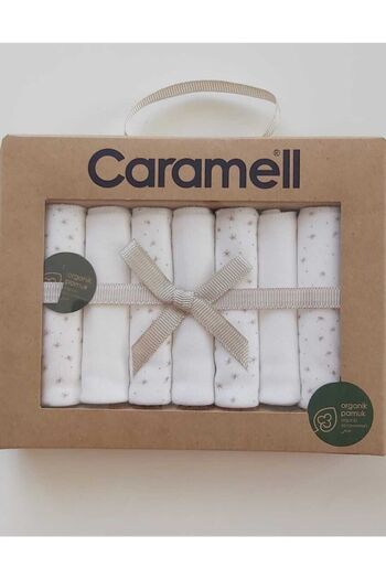 Caramell Organic Cotton 7 Pack Baby Wipes