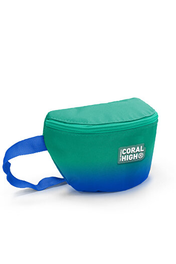 Coral High Green Saks Colored Kids Waist Bag - 11557