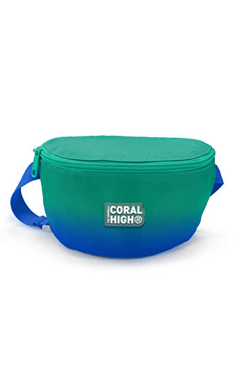 Coral High Green Saks Colored Kids Waist Bag - 11557