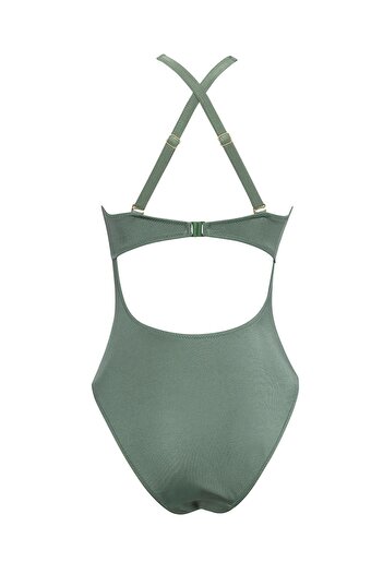 WOJOMİ Cross Floral Patterned Mayokini