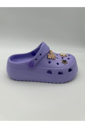 Sonimix Children's High Sole Fancy Cross Slippers