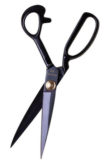 Taksun A-250 Black Tailor Scissors - 10" (26cm)
