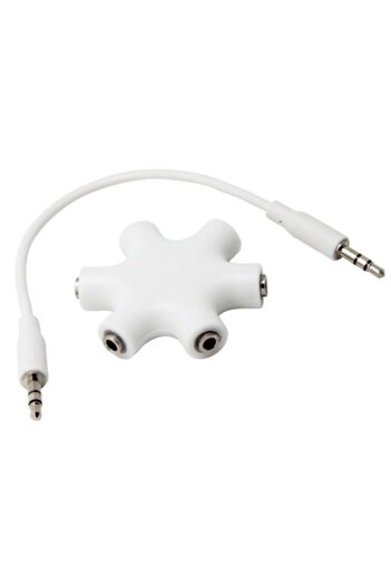 Alfais 4948 Kulaklık Çoklayıcı 3.5mm Stereo Çoğaltıcı Kalın Uç