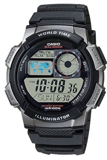 Casio Ae-1000w-1bvdf Digital Men's Wristwatch