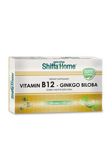 Shiffa Home Vitamin B12 and Gingko Biloba 28 Tablets - in Herbland Store